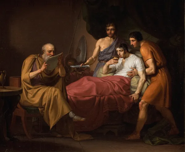 Alexander The Great On His Sickbed av Christoffer Wilhelm Eckersberg