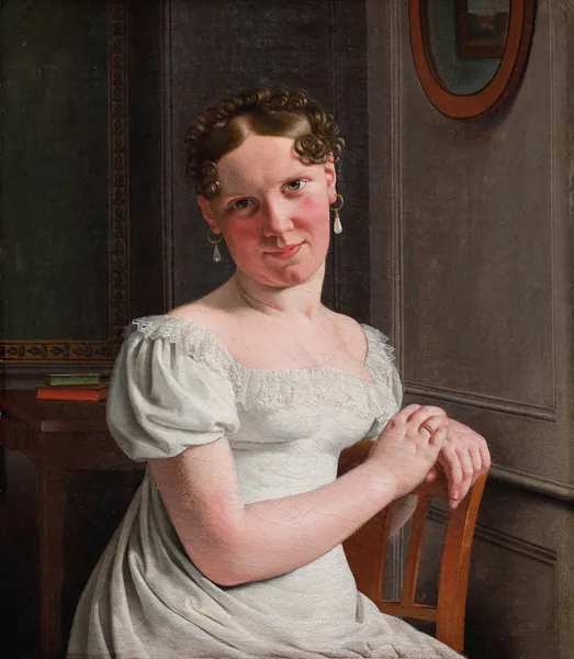 Julie Eckersberg, née Juel, the Artist’s Second Wife av Christoffer Wilhelm Eckersberg
