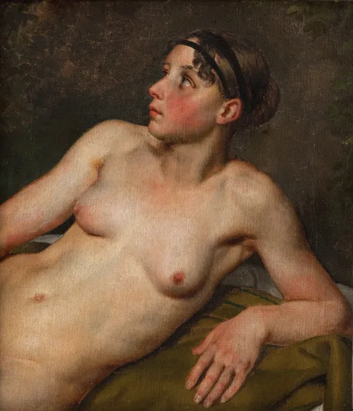 Reclining Female Nude av Christoffer Wilhelm Eckersberg