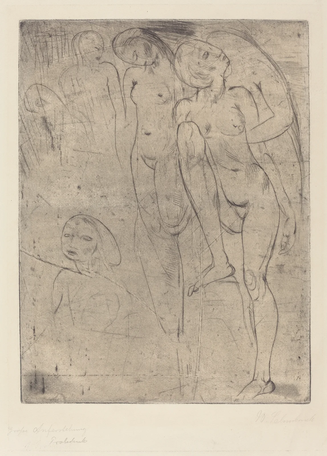 Large Resurrection (Grosse Auferstehung) av Wilhelm Lehmbruck