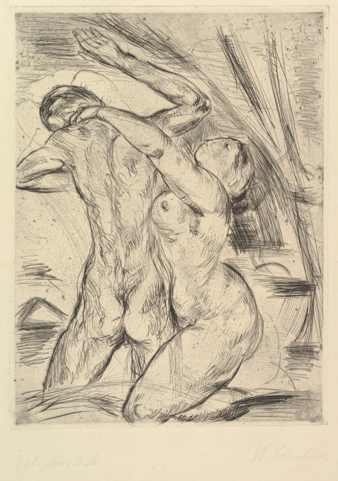 Potiphar’s Wife (Potiphars Weib) av Wilhelm Lehmbruck
