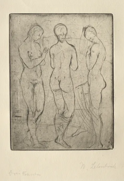 Three Women av Wilhelm Lehmbruck