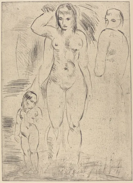Woman and Child (Weib und Kind) av Wilhelm Lehmbruck