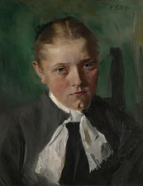 Bauernmädchen (Peasant Girl) av Wilhelm Leibl