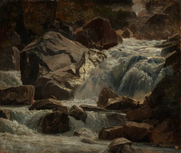 Schweizer Bergbach av Johann Wilhelm Schirmer