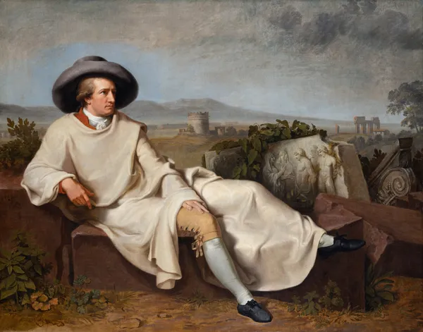 Goethe in the Roman Campagna av Johann Heinrich Wilhelm Tischbein