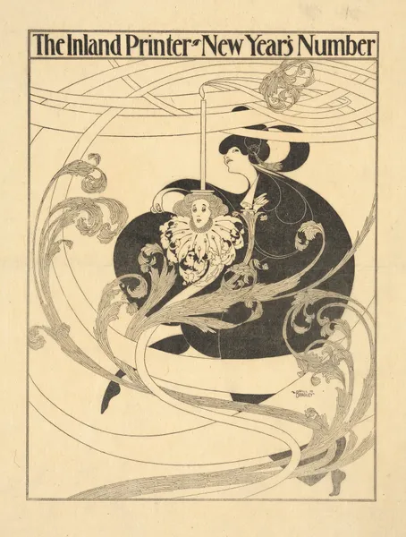 The Inland Printer cover design [New Year’s issue] av Will Bradley