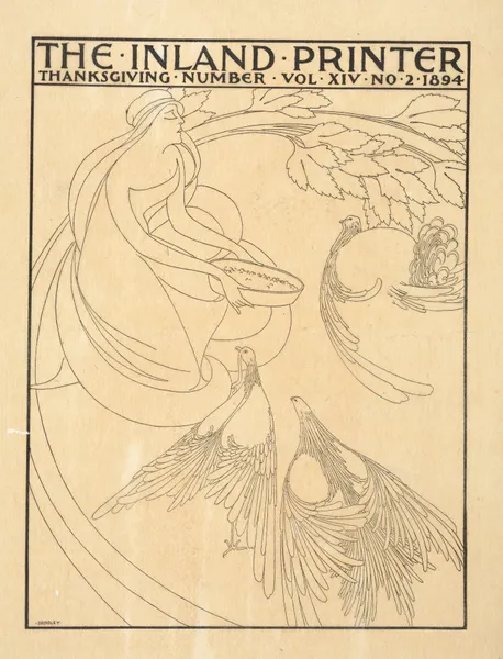 The Inland Printer cover design [Thanksgiving issue, vol. XIV, no. 2, 1894]. av Will Bradley