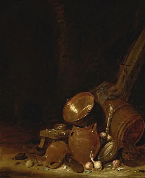 Kitchen Interior av Willem Kalf