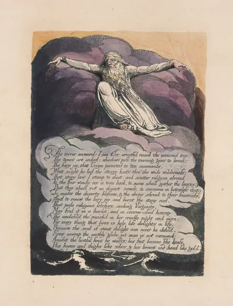America, a prophecy Pl.10 av William Blake
