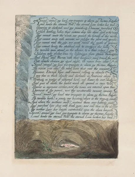 America, a prophecy Pl.11 av William Blake