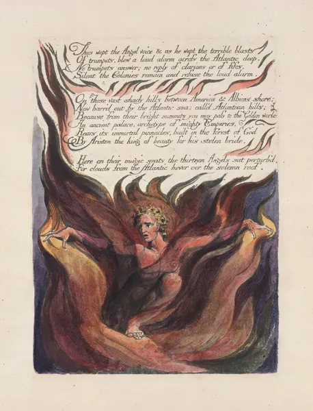 America, a prophecy Pl.12 av William Blake