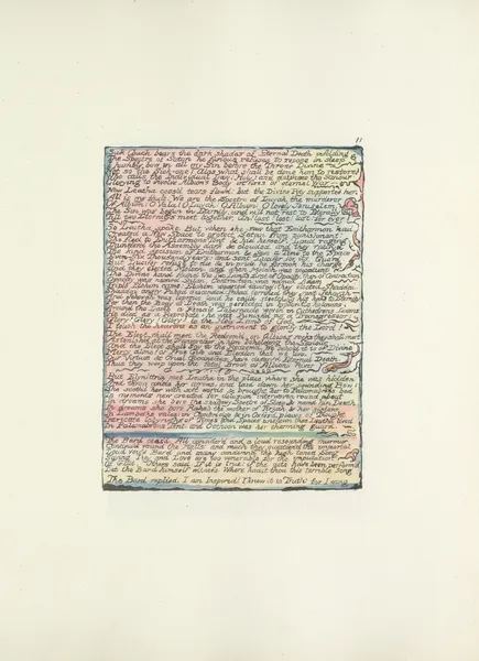 Milton, a poem in 2 books Pl.11 (19th century) av William Blake