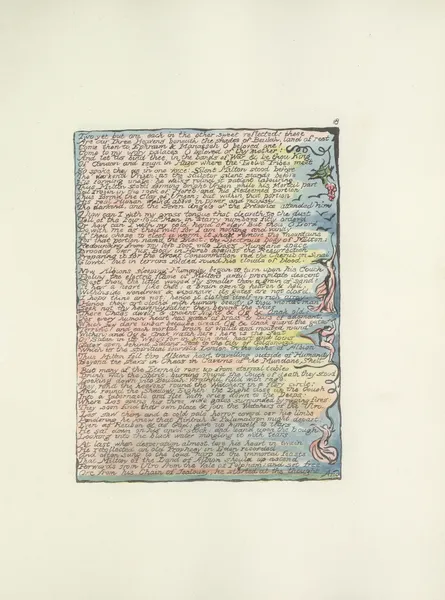Milton, a poem in 2 books Pl.18 (19th century) av William Blake