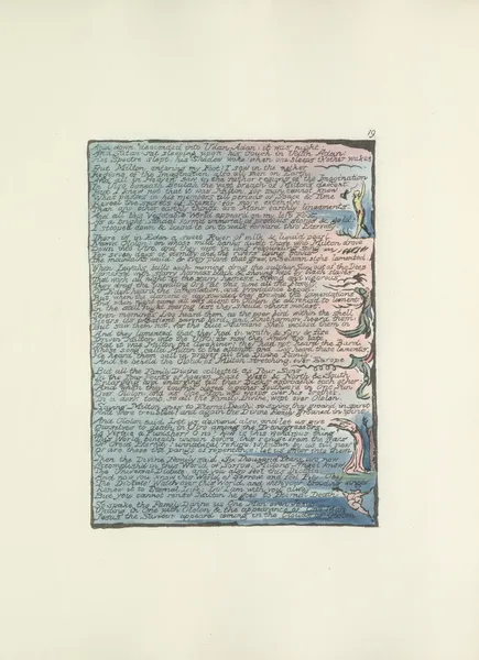 Milton, a poem in 2 books Pl.19 (19th century) av William Blake