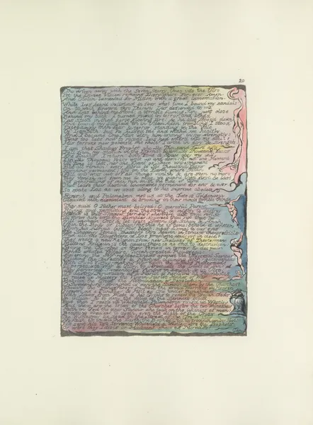 Milton, a poem in 2 books Pl.20 (19th century) av William Blake