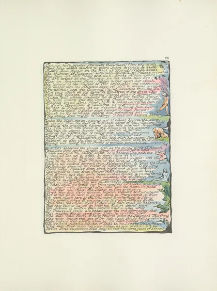 Milton, a poem in 2 books Pl.22 (19th century) av William Blake