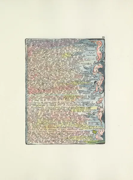 Milton, a poem in 2 books Pl.23 (19th century) av William Blake