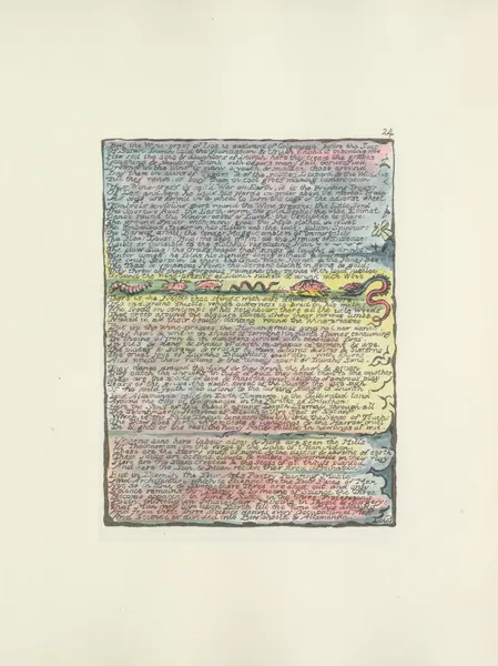 Milton, a poem in 2 books Pl.24 (19th century) av William Blake