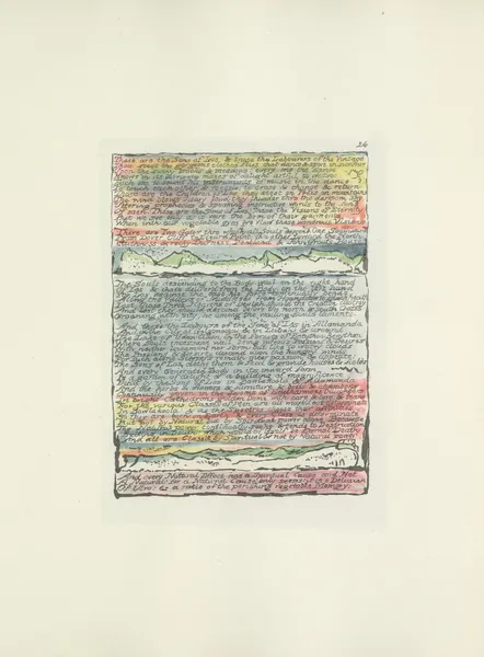 Milton, a poem in 2 books Pl.26 (19th century) av William Blake