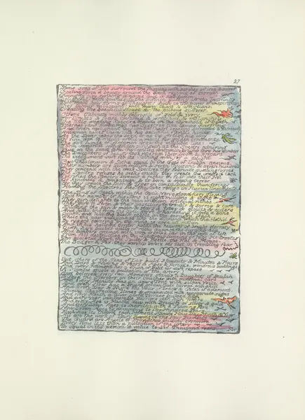 Milton, a poem in 2 books Pl.27 (19th century) av William Blake