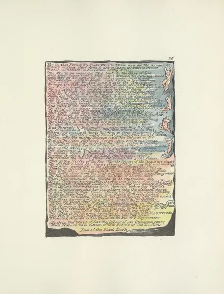 Milton, a poem in 2 books Pl.28 (19th century) av William Blake