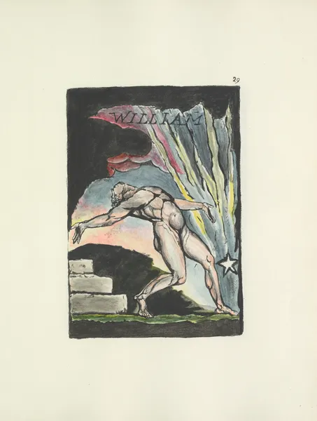Milton, a poem in 2 books Pl.29 (19th century) av William Blake