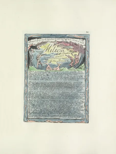 Milton, a poem in 2 books Pl.30 (19th century) av William Blake