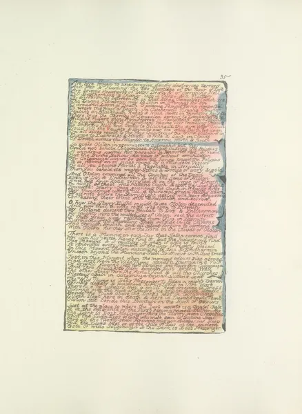 Milton, a poem in 2 books Pl.35 (19th century) av William Blake