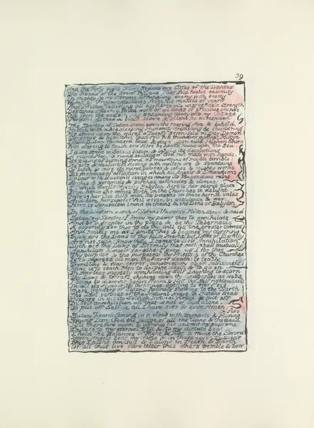 Milton, a poem in 2 books Pl.39 (19th century) av William Blake