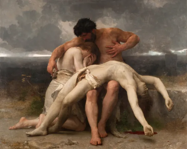 The First Mourning av William Bouguereau