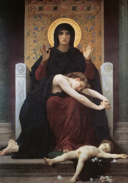 Virgin Comforter av William Bouguereau