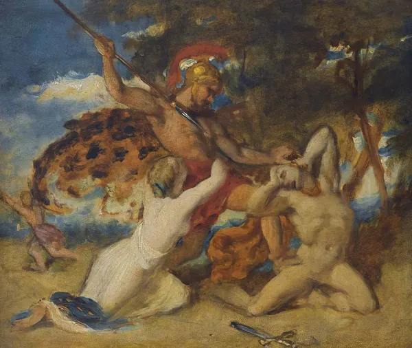 Study For The Combat,Woman Pleading For The Vanquished av William Etty
