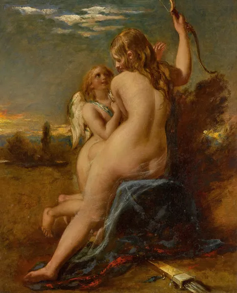 Venus Relieving Cupid Of His Bow av William Etty