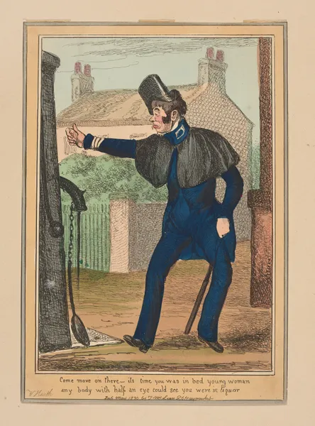 Come, move on there – it’s time you was in bed, young woman. Any body with half an eye could see you were in liquor. av William Heath