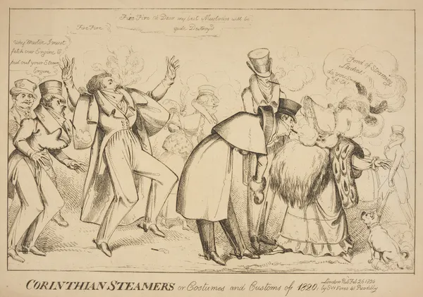 Corinthian steamers or costumes and customs of 1820. av William Heath