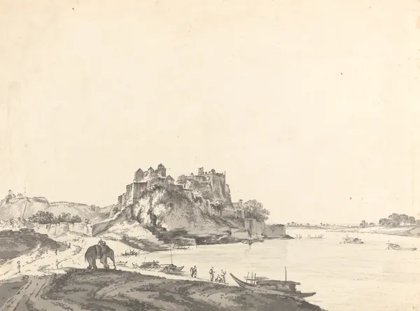 Original Drawings for Choix de Vues de L’Inde and Others Pl.04 av William Hodges