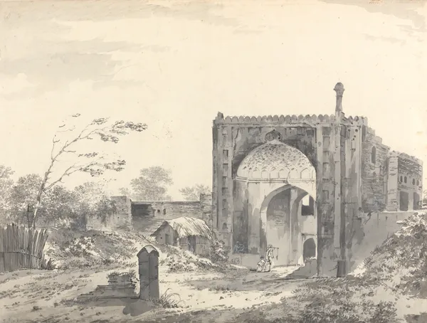 Original Drawings for Choix de Vues de L’Inde and Others Pl.05 av William Hodges