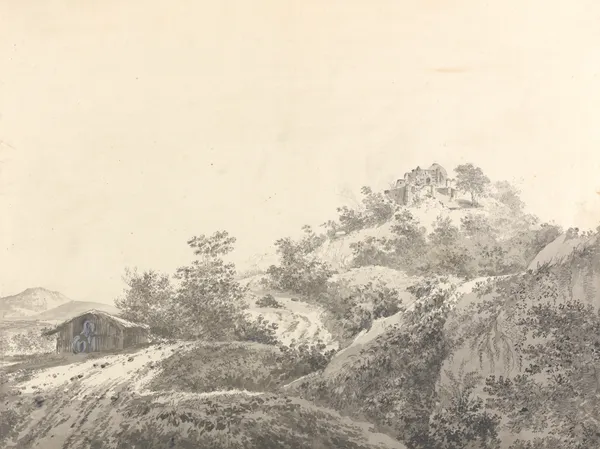Original Drawings for Choix de Vues de L’Inde and Others Pl.06 av William Hodges