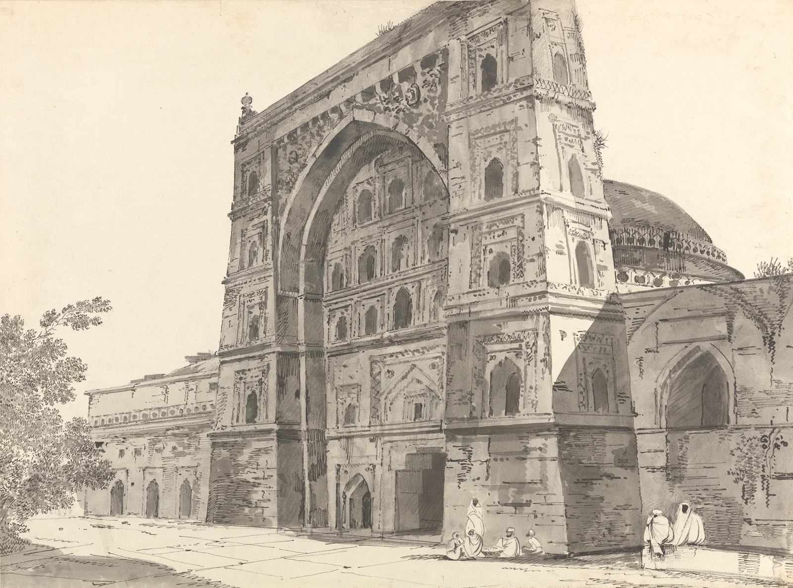Original Drawings for Choix de Vues de L’Inde and Others Pl.07 av William Hodges