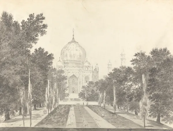Original Drawings for Choix de Vues de L’Inde and Others Pl.14 av William Hodges