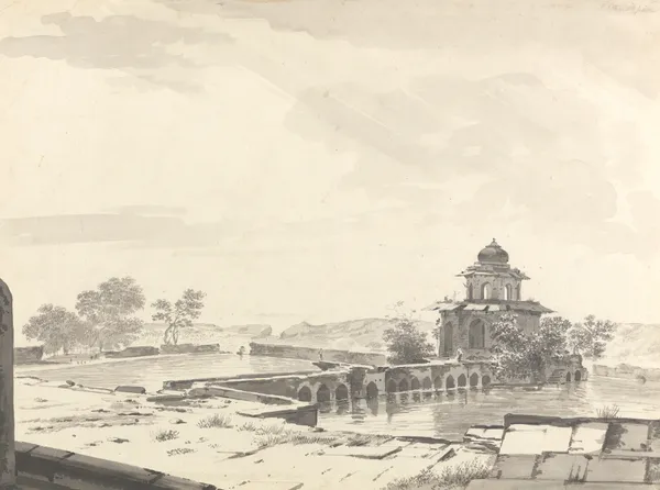 Original Drawings for Choix de Vues de L’Inde and Others Pl.22 av William Hodges