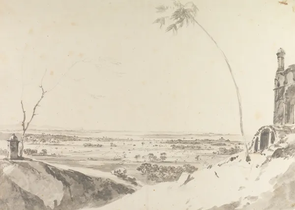 Original Drawings for Choix de Vues de L’Inde and Others Pl.41 av William Hodges