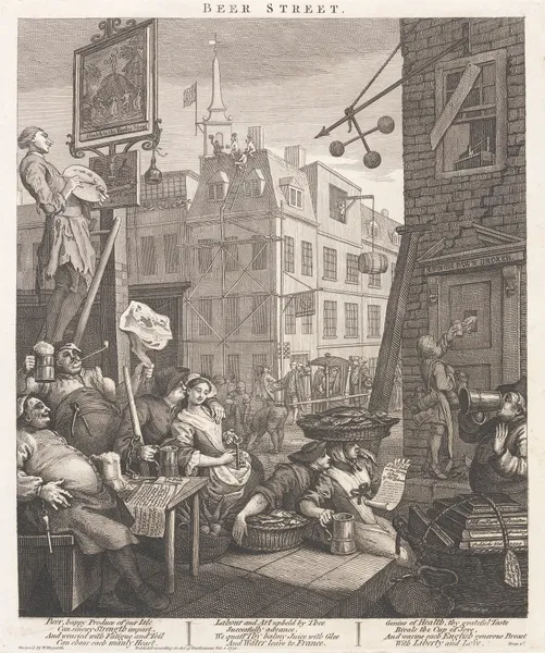 Beer Street av William Hogarth