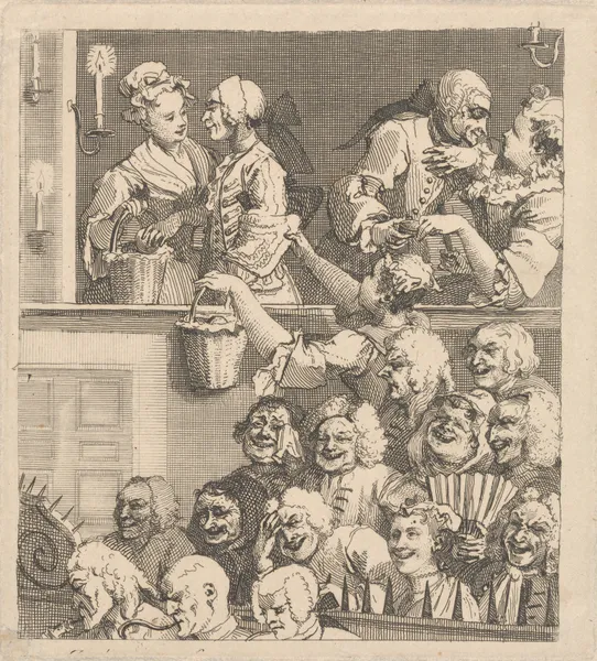 The Laughing Audience av William Hogarth