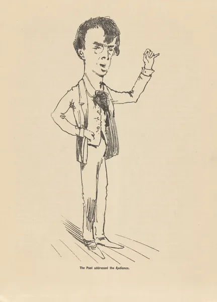 The poet addressed the audience av William Orpen