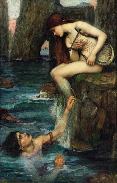 The Siren av John William Waterhouse