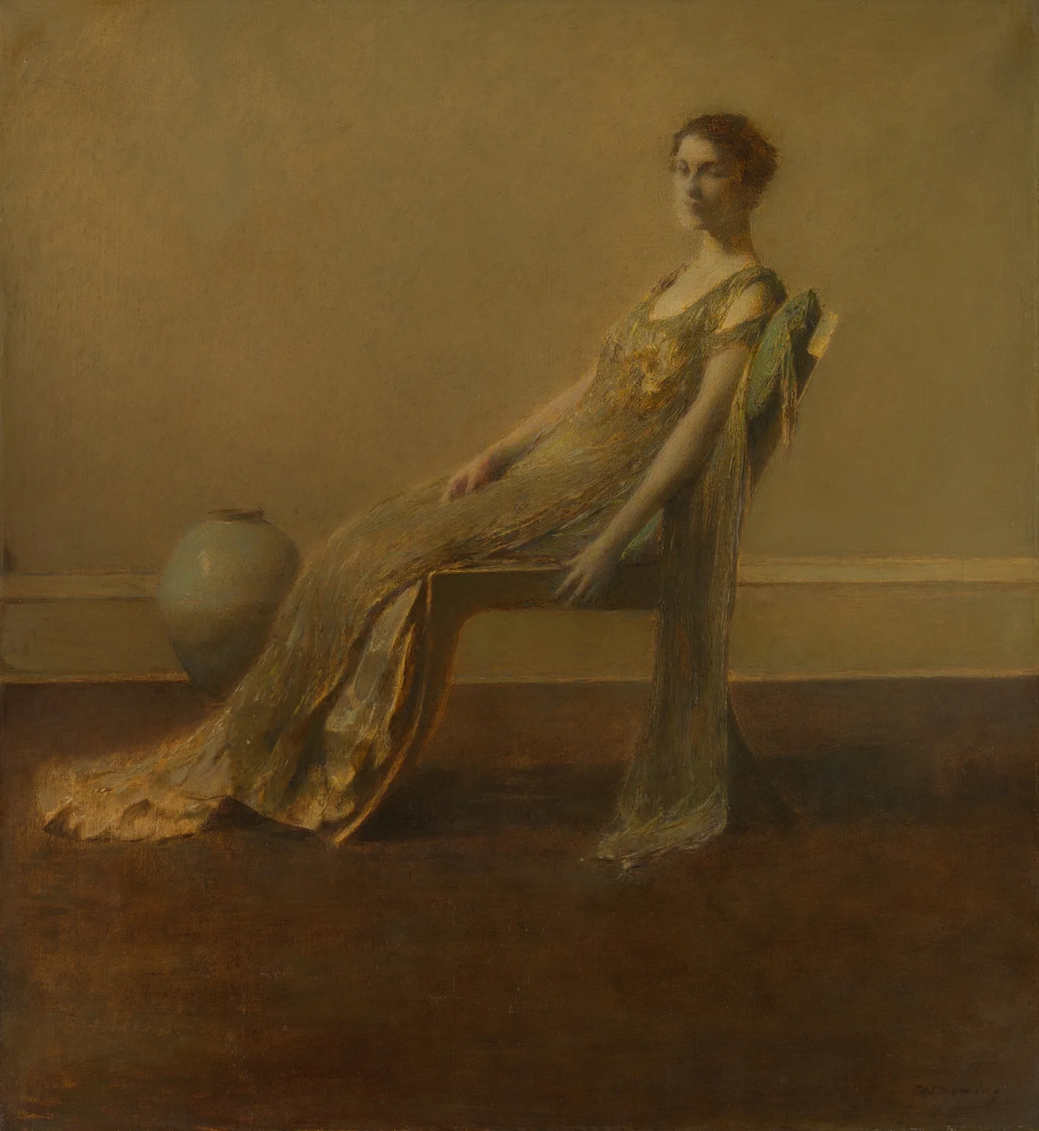 Green and Gold av Thomas Wilmer Dewing