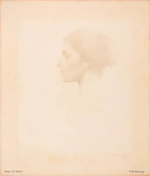 Head of a Girl av Thomas Wilmer Dewing