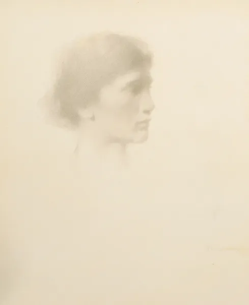 Head of a Woman av Thomas Wilmer Dewing